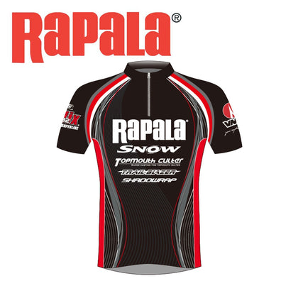 Rapala SNOW Black/Red Fishing Jersey M-3XL